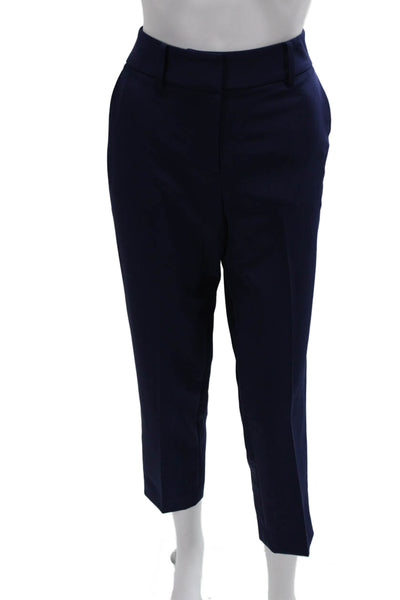 Milly Womens Dress Pants Blue Polyester Zip Inseam 25 Size 4