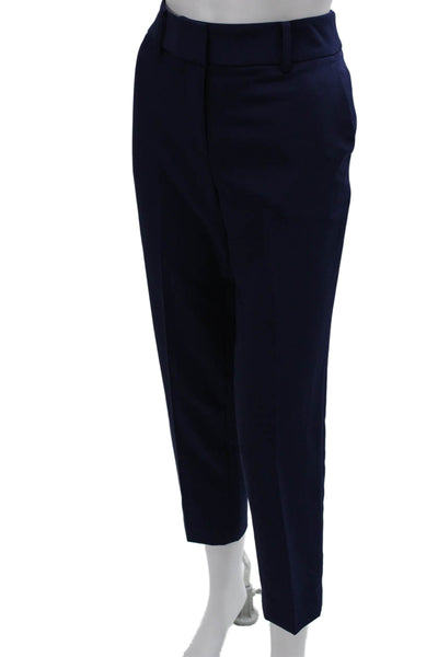 Milly Womens Dress Pants Blue Polyester Zip Inseam 25 Size 4