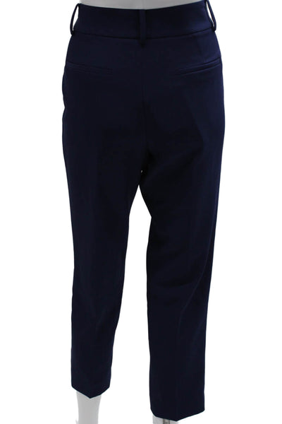 Milly Womens Dress Pants Blue Polyester Zip Inseam 25 Size 4