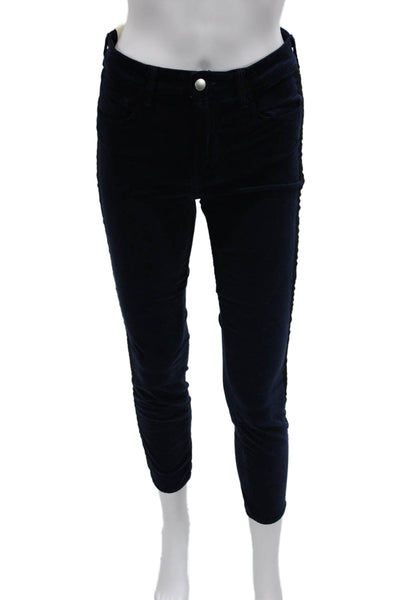 L'Agence Womens Skinny Blue Cotton Pants Size 27