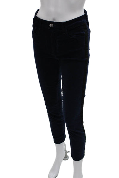 L'Agence Womens Skinny Blue Cotton Pants Size 27