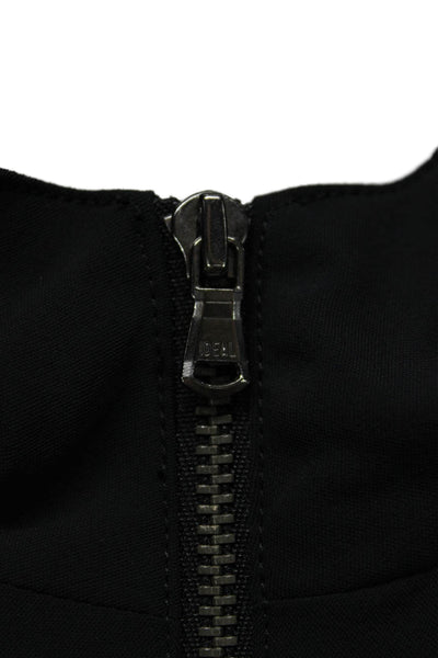 Haute Hippie Womens Black Collared Sleeveless Jumpsuit Size S