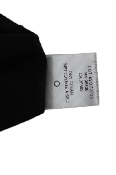 Theory Women Tank Dress Black Cotton Scoop Neck Sleeveless Knee Length Size M