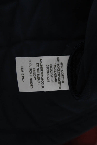 Johnnie-o Womens Track Jacket Blue Geometric Size S