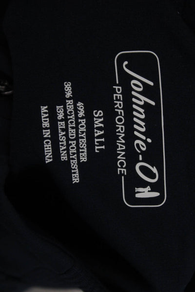 Johnnie-o Womens Track Jacket Blue Geometric Size S