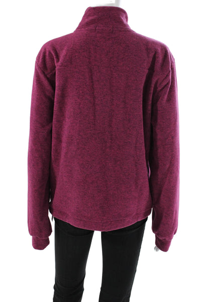 Beyond Yoga Women Pullover Sweatshirt Mock Neck Long Sleeve Purple Size S