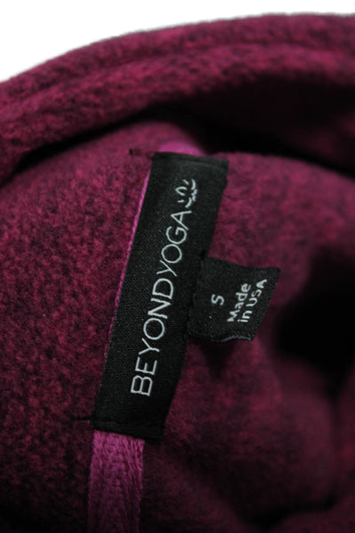 Beyond Yoga Women Pullover Sweatshirt Mock Neck Long Sleeve Purple Size S
