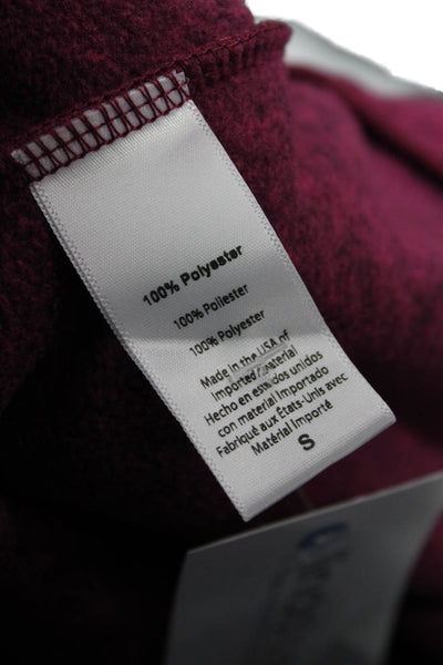 Beyond Yoga Women Pullover Sweatshirt Mock Neck Long Sleeve Purple Size S