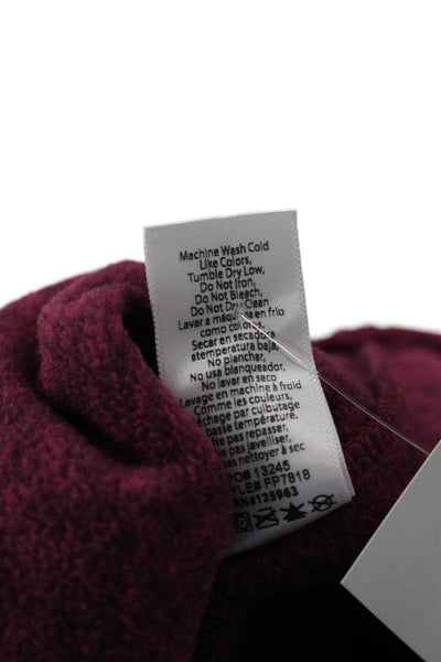 Beyond Yoga Women Pullover Sweatshirt Mock Neck Long Sleeve Purple Size S