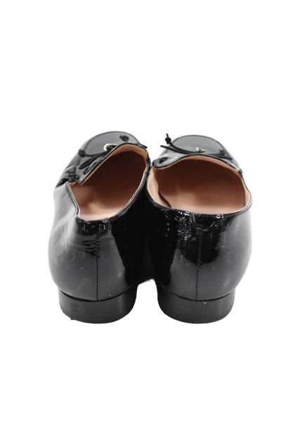 Kate Spade New York Womens Patent Leather Sarah Loafers Black Size 6.5  B