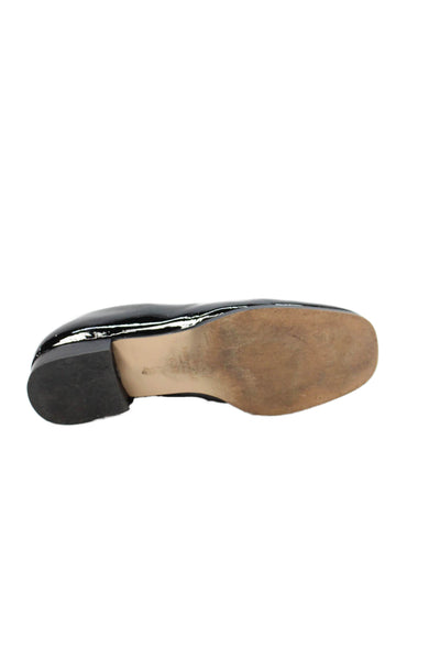 Kate Spade New York Womens Patent Leather Sarah Loafers Black Size 6.5  B
