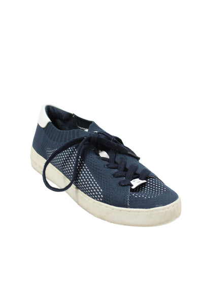 Michael Michael Kors Womens Knit Low Top Sneakers Navy Blue Size 7 Medium