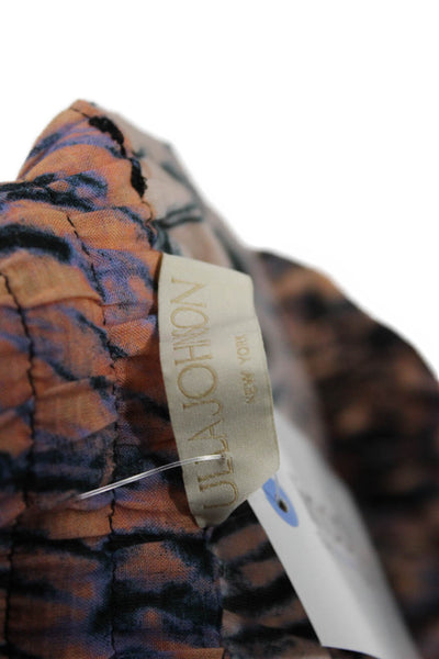 Ulla Johnson Womens Paperbag Waist Multicolor Animal Print Pants Size M