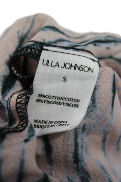 Ulla Johnson Womens Paperbag Waist Multicolor Animal Print Pants Size M