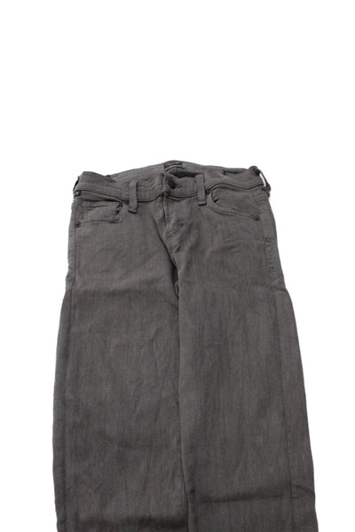 C of H Los Angeles Womens Skinny Gray Low Rise Jeans Button Size 26