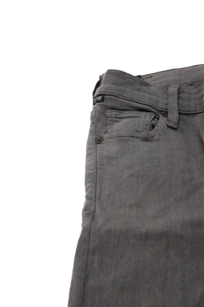 C of H Los Angeles Womens Skinny Gray Low Rise Jeans Button Size 26