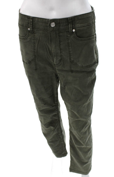 Paige Black Label Women Green Straight Jeans Size 26