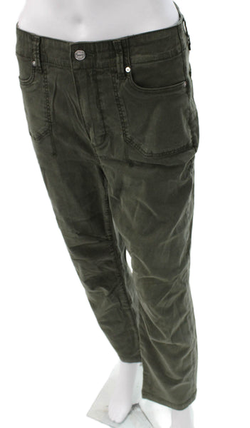 Paige Black Label Women Green Straight Jeans Size 26