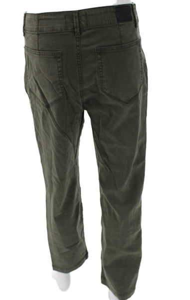 Paige Black Label Women Green Straight Jeans Size 26