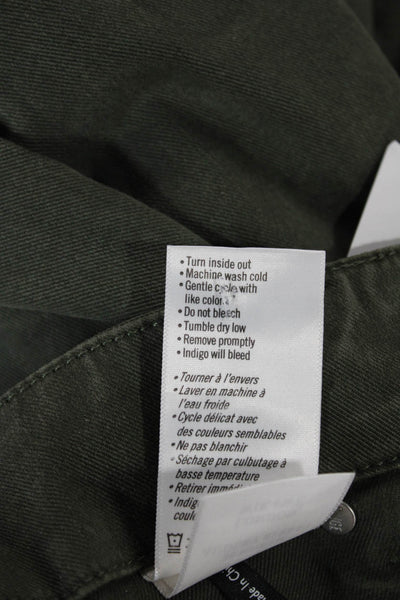 Paige Black Label Women Green Straight Jeans Size 26
