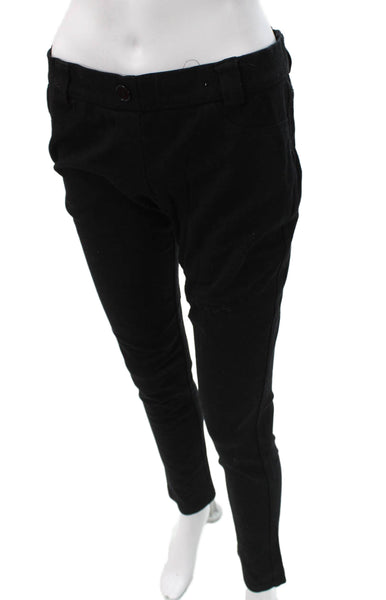 Theory Womens Skinny Black Viscose Pants Size M