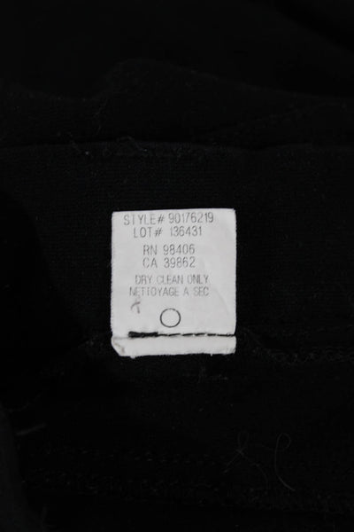 Theory Womens Skinny Black Viscose Pants Size M