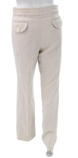 Marc Jacobs Women Beige Wool Dress Pants Size 10