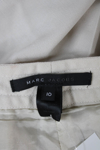 Marc Jacobs Women Beige Wool Dress Pants Size 10