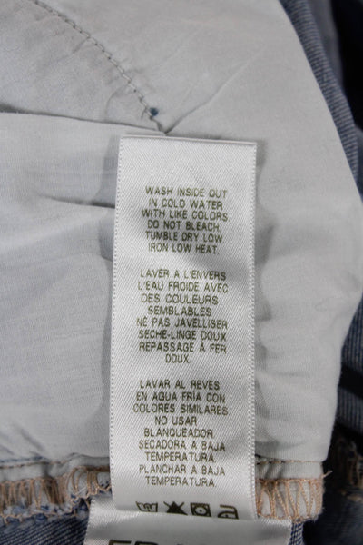 Frame Womens Skinny Blue Mid Rise Cotton Blend Jeans Size 29
