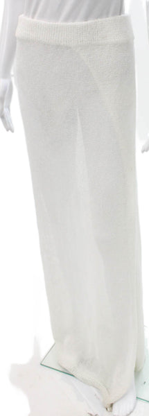 Superdown Womens Maxi Skirt White Rayon Long Size L