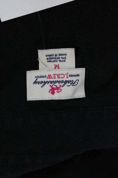 J Crew Womens Black Collared Long Sleeve Button Up Shirt Size M