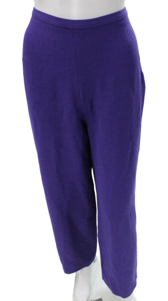 Eileen Fisher Women Dress Pants Purple Viscose Zip Inseam 28 Size M