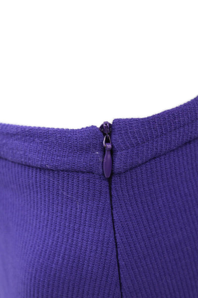 Eileen Fisher Women Dress Pants Purple Viscose Zip Inseam 28 Size M