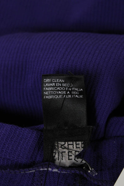 Eileen Fisher Women Dress Pants Purple Viscose Zip Inseam 28 Size M