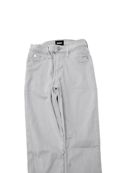 Hudson Women Skinny Jeans Gray High Rise Size 24