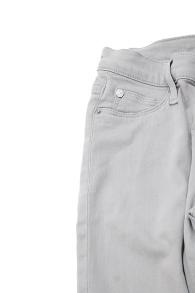 Hudson Women Skinny Jeans Gray High Rise Size 24
