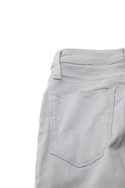 Hudson Women Skinny Jeans Gray High Rise Size 24