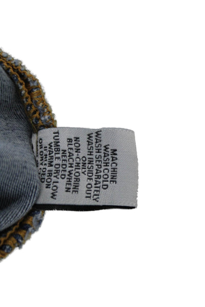 Elliott Lauren Womens High Rise Wide Leg Jeans Blue Cotton Blend Size 16