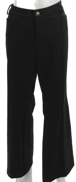 Dream Luxury Women Dress Pants Black Button Polyamide 32in Inseam Size 16