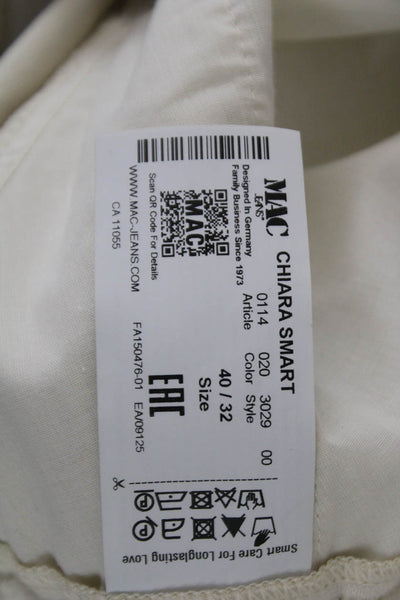 Mac Collection Womens Dress Pants Beige Cotton Pull On Size 10