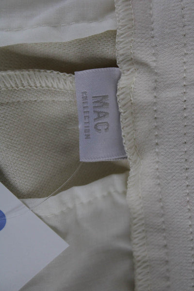 Mac Collection Womens Dress Pants Beige Cotton Pull On Size 10