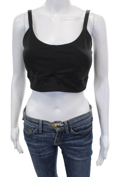 Varley Womens Sports Bra Black Sleeveless Polyester Size L