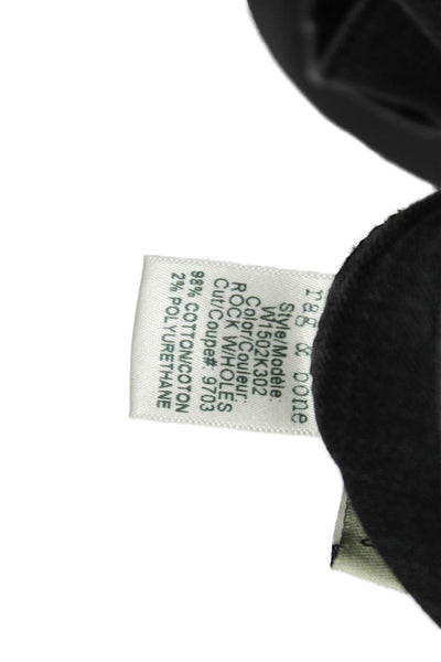 Rag & Bone Women Black Mid-Rise Skinny Jeans Cotton Size 28