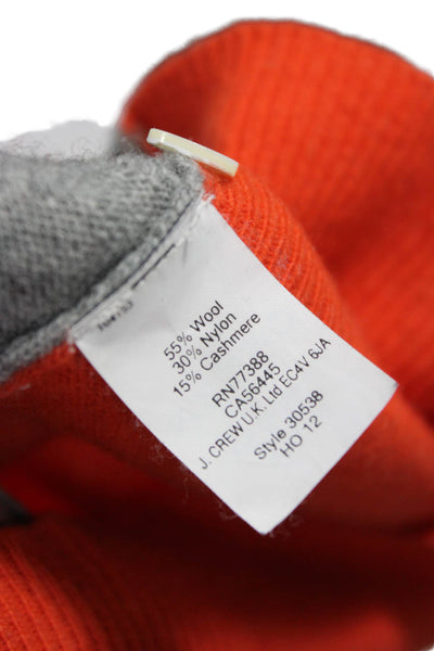 J Crew Women Pullover Sweater Gray Wool Crew Neck Long Sleeve Size S
