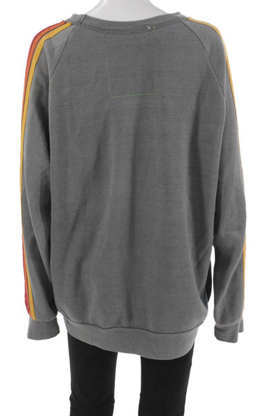 J Crew Women Pullover Sweater Gray Wool Crew Neck Long Sleeve Size S