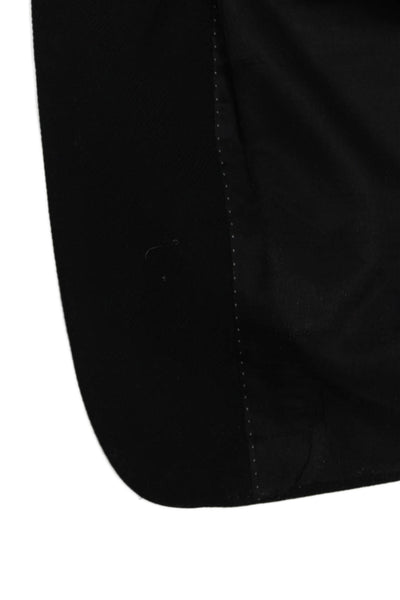 Fioravanti Mens Black Blazer Button Solid Size L