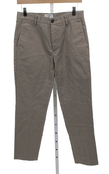 Dockers Mens Chino Pants Beige Cotton Stretch Button Inseam 32 Size 29