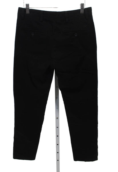 Dockers Mens Black Chino Pants Button 64% Cotton Size 32