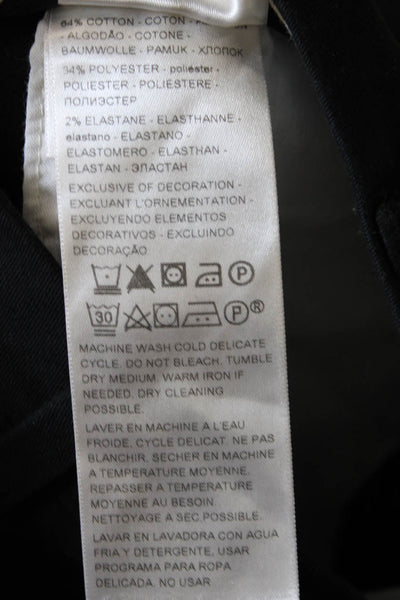 Dockers Mens Black Chino Pants Button 64% Cotton Size 32