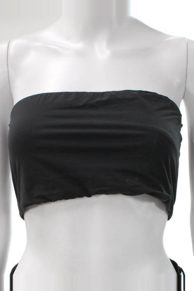 Skims Womens Basic Off Shoulder Sleeveless Shapewear Black Size XL